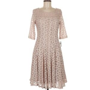 Rabbit Rabbit Rabbit Designs‎ Lace Champagne Dress Party Cocktail Size 8 NWT $72